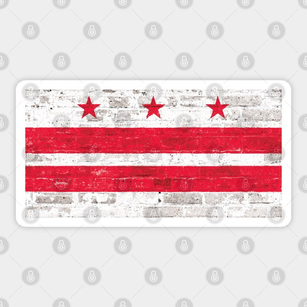 Flag of The District Sticker by Enzwell